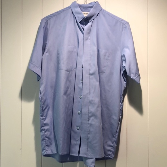 RJ Toomey summer comfort Shirt Mens 15.5 Clerical Hidden Button short sleeve - Picture 1 of 6